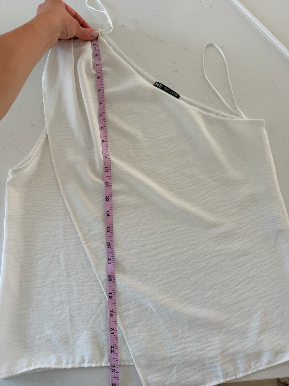Zara Women’s White One shoulder top size M - Picture 6 of 7
